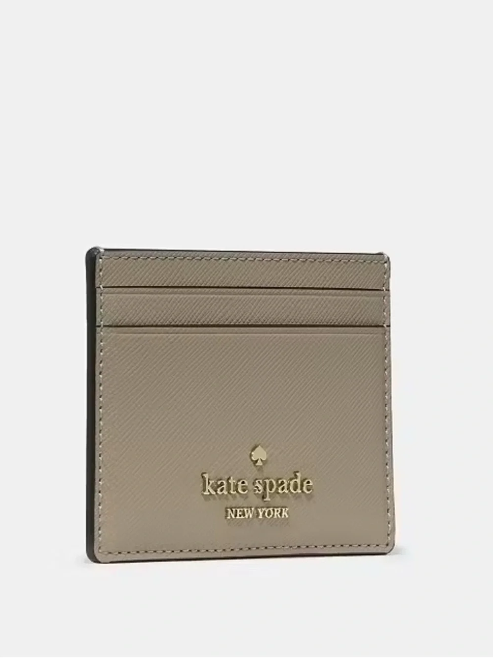 NWT Kate Spade Small Slim Card Holder• Oyster shel